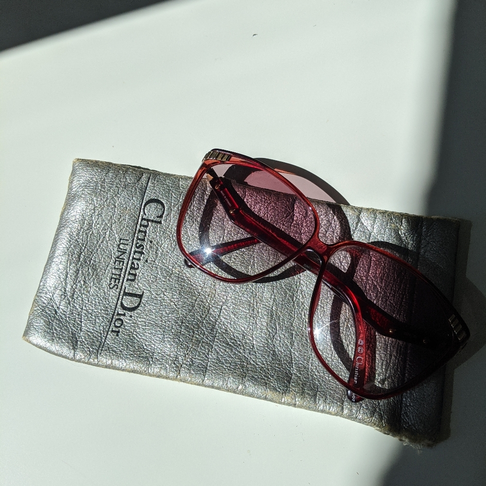 😎Vintage 1970's Christian Dior Sunglasses 😎 - Picture 2 of 11